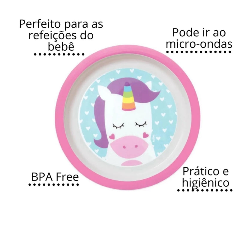 Prato Raso Infantil Estampado da Buba