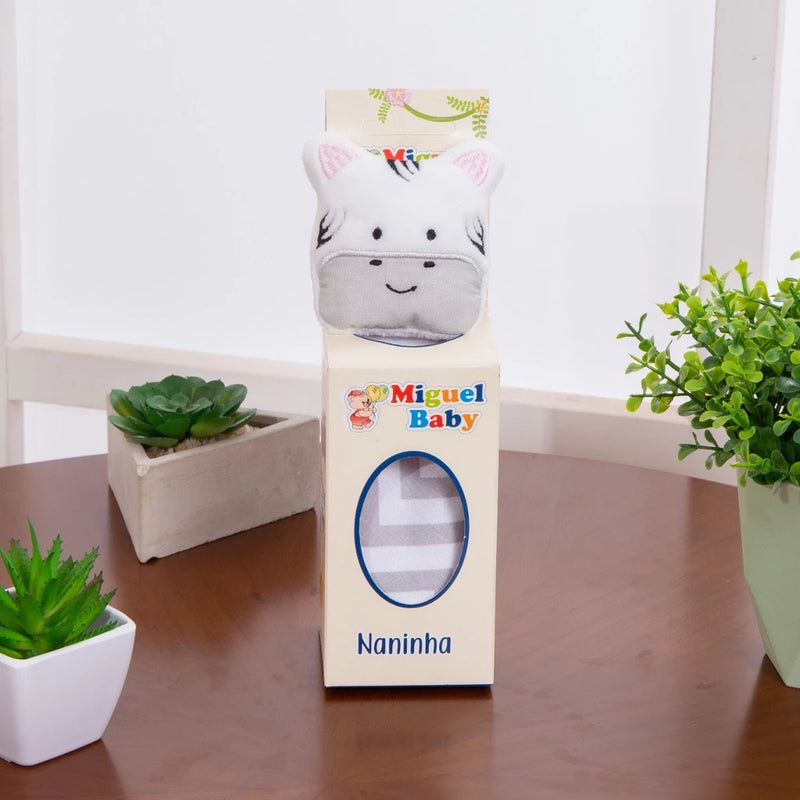 Naninha Para Bebê Com Porta Chupeta
