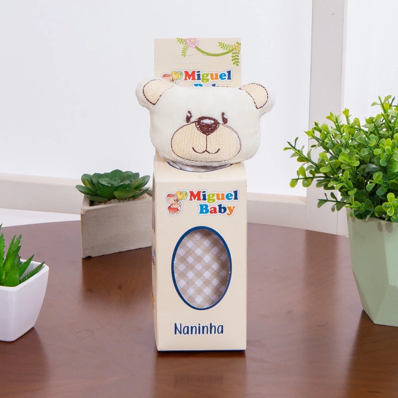 Naninha Para Bebê Com Porta Chupeta