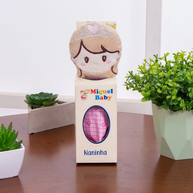Naninha Para Bebê Com Porta Chupeta