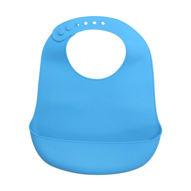 Babador Impermeavel De Silicone Ajustavel Com Bolso Pega Migalhas Western