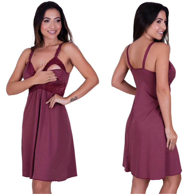 Camisola para Amamentação - Abre Fácil e Confortável