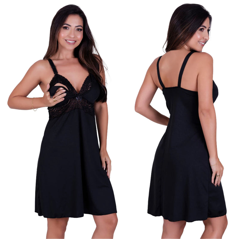 Camisola para Amamentação - Abre Fácil e Confortável