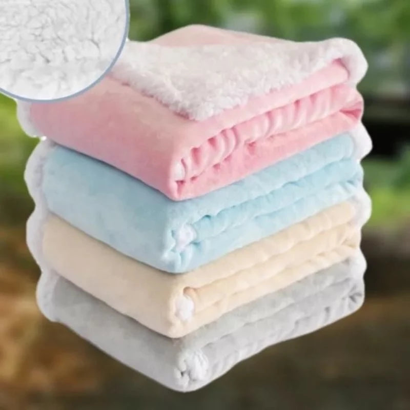 Manta para bebê Soft Sherpa Dupla Face