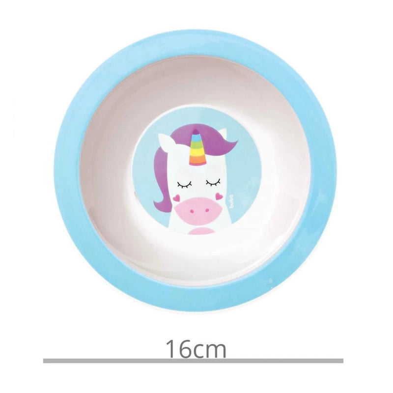 Pratinho Fundo Para Bebe Infantil Estampado Animal Leao Unicorinio Buba