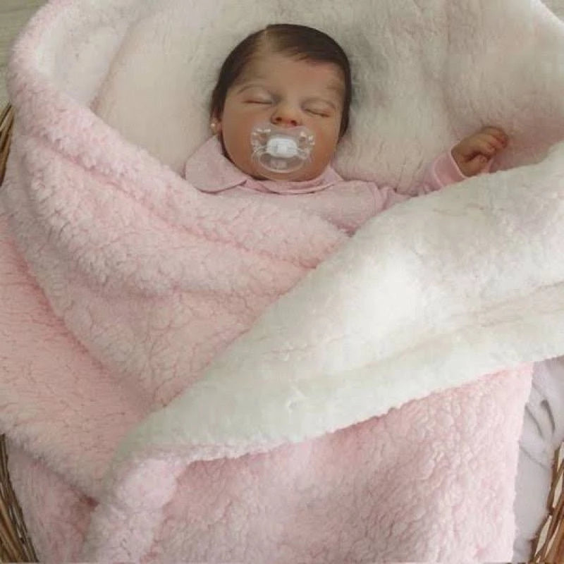 Manta para bebê Soft Sherpa Dupla Face