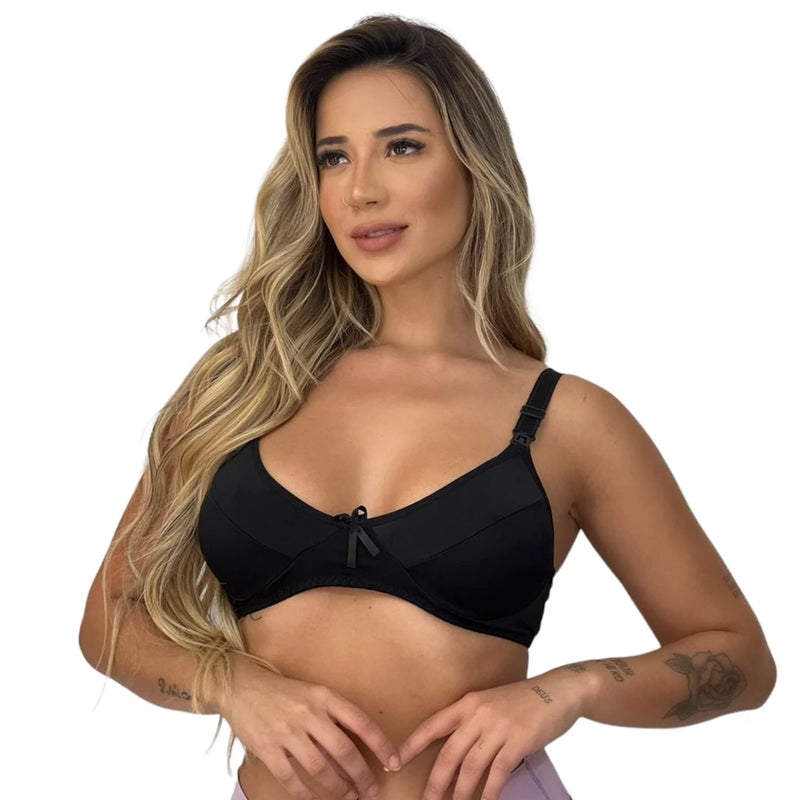 Kit 2 Sutiãs de Amamentação Conforto e Praticidade