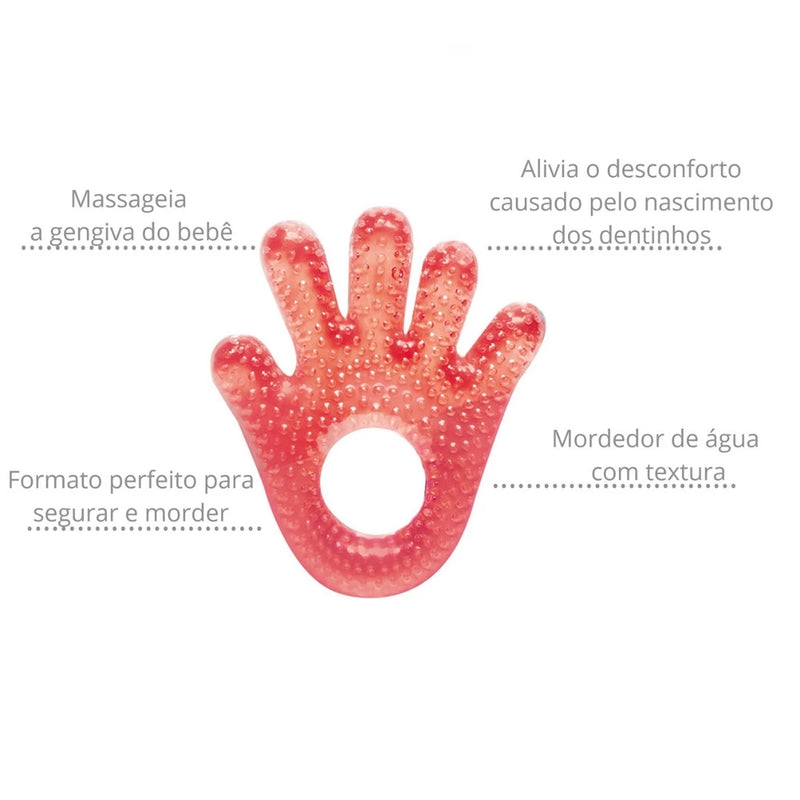 MORDEDOR BEBE MAOZINHA AGUA GELADO ALIVIO GENGIVA BUBA